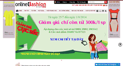 Desktop Screenshot of onlinefashion.vn